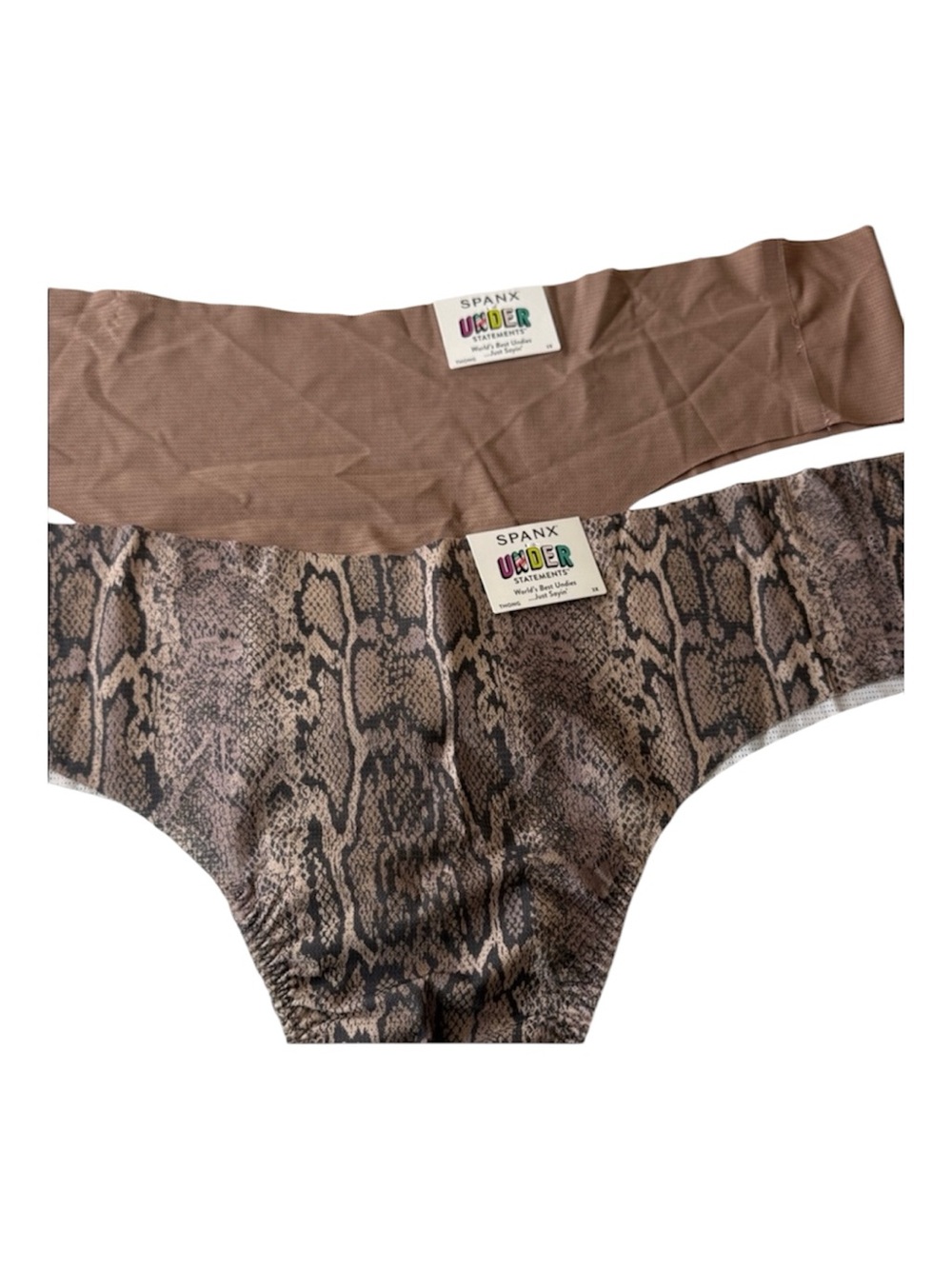 SPANX Understatements Thongs Panties 2 Pairs. Size 3X.